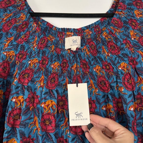NWT PRINTFRESH Eyes On You Dress In Leaps & Bounds Monkey Print Sz 3X - Picture 5 of 11